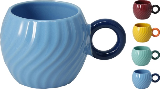 [999986] TAZA 400ML ONDAS 4COL