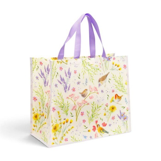 [1000053] BOLSA DE LA COMPRA REUTILIZABLE JAN PASHLEY WINGS & WILDFLOWERS