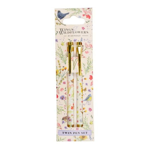 [1000076] SET DE 2 BOLIGRAFOS JAN PASHLEY WINGS AND WILDFLOWERS