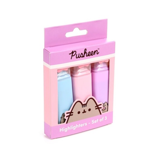 [1000090] SET DE 3 SUBRAYADORES GATO PUSHEEN