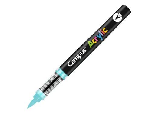 [081775] ROTULADORES ACRILICOS CAMPUS ACRYLIC PUNTA PINCEL CAJA 8 UD. AZUL CLARO