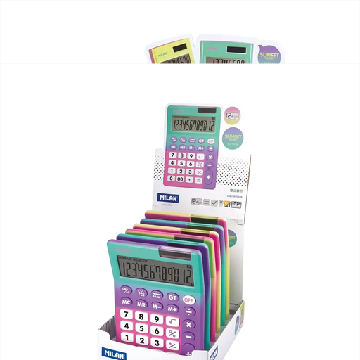 [1000141] CALCULADORA 12 DIGITOS SUNSET MILAN