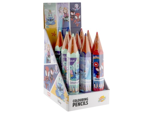 [1000210] TUBO LAPICES 8 COLORES LICENCIAS
