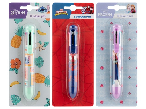 [1000211] BOLIGRAFO 8 COLORES LICENCIAS