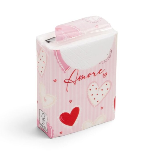 [1000318] PACK 8 PAÑUELOS CORAZÓN AMORE