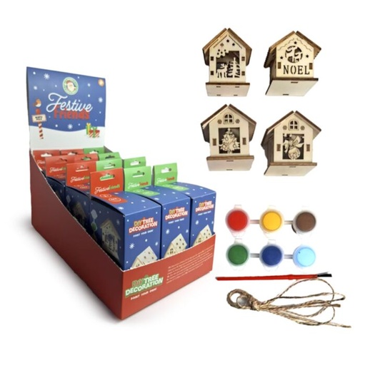 [1000323] DIY CASITA NAVIDAD PARA PINTAR