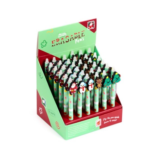 [1000363] BOLIGRAFO BORRABLE CON TOPE NAVIDAD JINGLE BUNCH