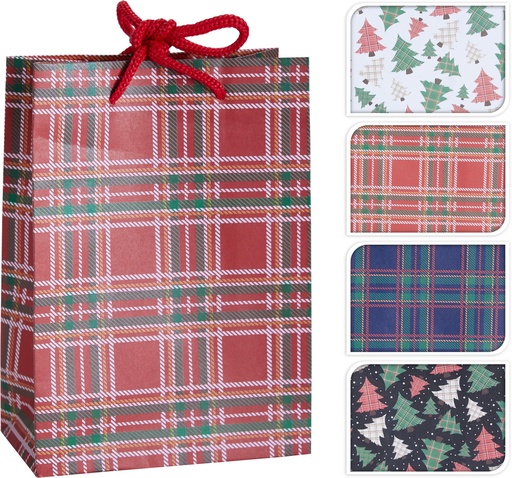 [000658] BOLSA REGALO CUADROS 11,5X5X16CM 4MOD