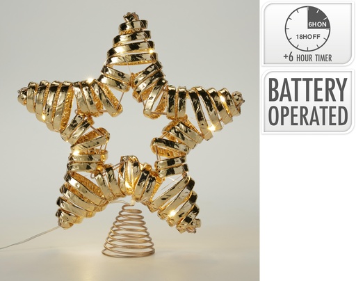 [000797] PUNTA ESTRELLA LED 28CM ORO