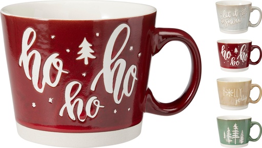 [000982] TAZA GRES NAVIDAD 550ML