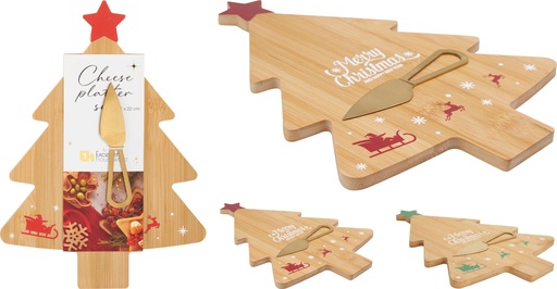 [001071] TABLA CON CUCHILLO NAVIDAD 2PZS