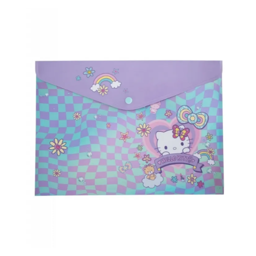 [001166] SOBRE BROCHE A4 HELLO KITTY COLORFUL