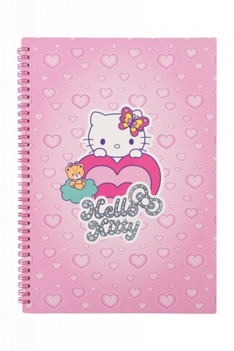 [001169] CUADERNO ESPIRAL A4 HELLO KITTY COLORFUL