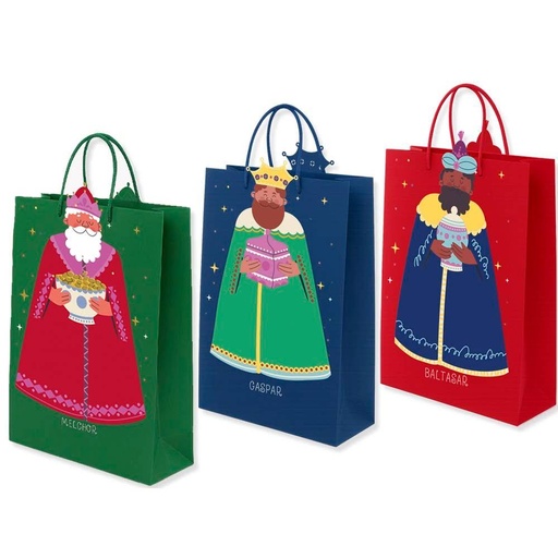 [001422] BOLSA SILUETA REYES MAGOS FOIL