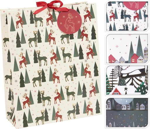[001514] BOLSA REGALO NAVIDAD 32X26CM 4SUR