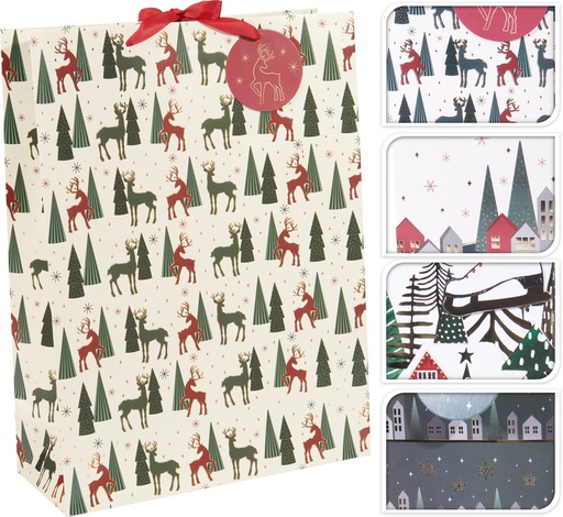 [001515] BOLSA REGALO NAVIDAD 40X30CM 4SUR