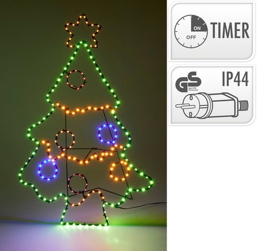 [001597] ARBOL NAVIDAD 80CM 205LED