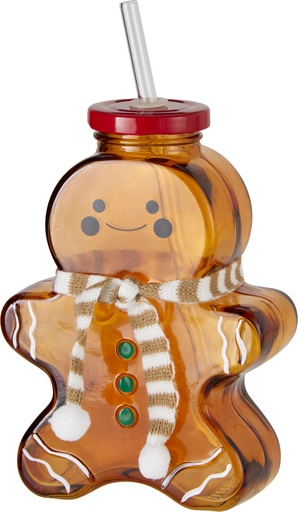 [001615] VASO PAJITA 425ML JENGIBRE