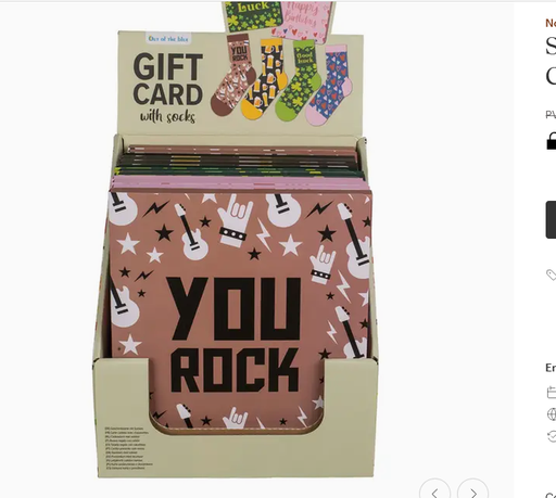 [001691] SET TARJETA DE FELICITACION + CALCETINES