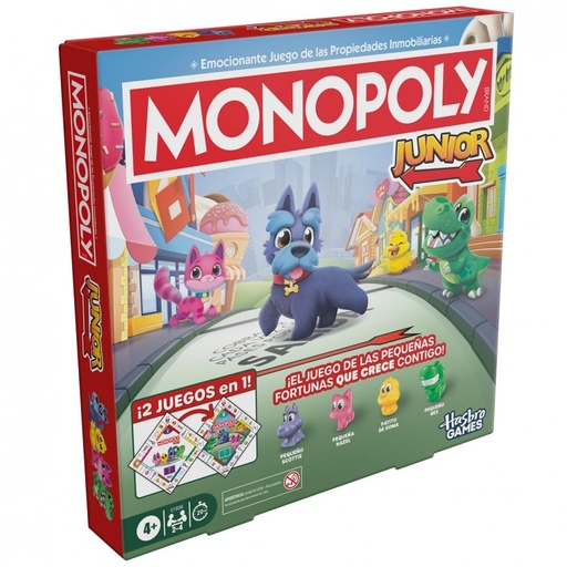 [001758] JUEGO MONOPOLY JUNIOR 2 EN 1 G1856 GAMING