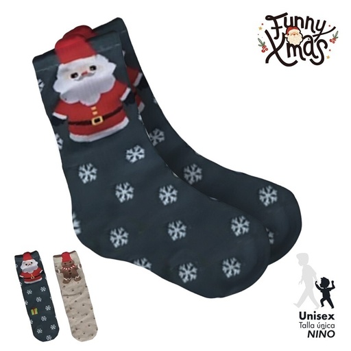 [001798] CALCETINES KIDS NAVIDAD