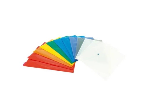 [181427] SOBRE PLUS OFFICE A4+BROCHE COLORES SURTIDOS PACK 16 UD