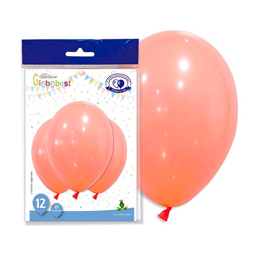 [001935] GLOBO DE LATEX 11″ CORAL PASTEL BOLSA DE 12UD