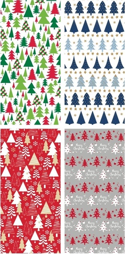 [002034] EXPOSITOR 50 ROLLOS PAPEL REGALO 70X200 NAVIDAD